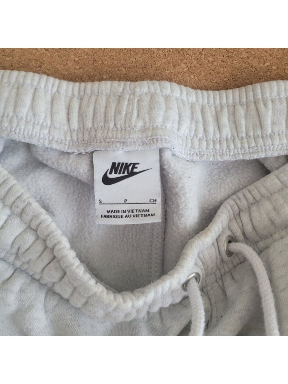 Nike Grey Fleece Track Jogger Pants Y2K Sporty Sweatpants (S) - Picture 6 of 6